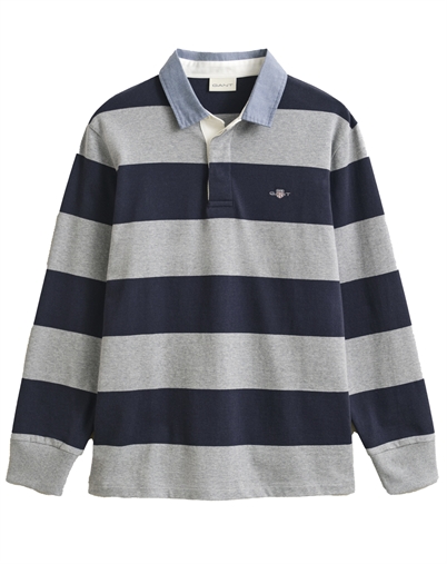 Gant - Classic Heavy Rugger Polo - Grey Melange